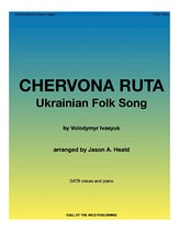 Chervona Ruta SATB choral sheet music cover